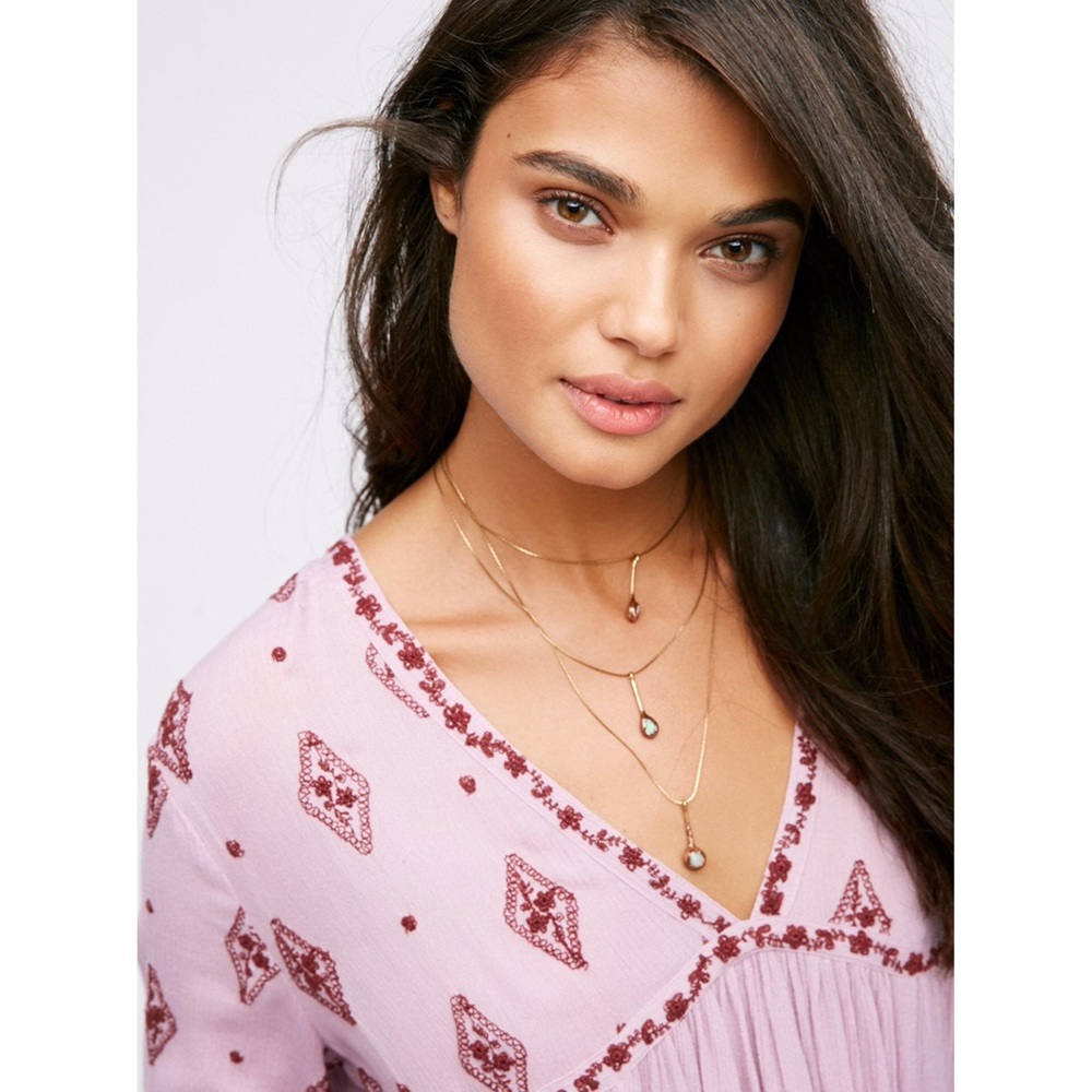 Free People Diamond Embroidered Tunic Oversized - Picture 12 of 12